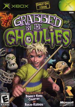 Box artwork for Grabbed by the Ghoulies.
