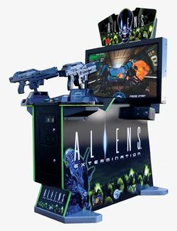Box artwork for Aliens: Extermination.