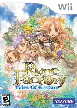 Box artwork for Rune Factory: Tides of Destiny.