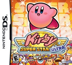 Box artwork for Kirby Super Star Ultra.