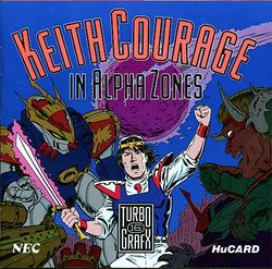 Box artwork for Keith Courage in Alpha Zones.