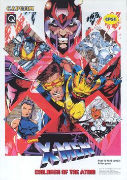 Box artwork for X-Men: Children of the Atom.