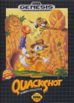 Box artwork for QuackShot Starring Donald Duck.
