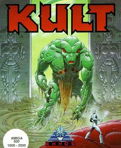 Box artwork for KULT: The Temple of Flying Saucers.