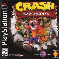 Box artwork for Crash Bandicoot.
