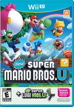 Box artwork for New Super Mario Bros. U + New Super Luigi U.