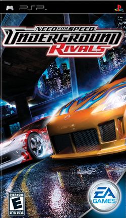 Box artwork for Need for Speed: Underground Rivals.