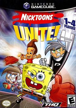 Box artwork for Nicktoons Unite!.
