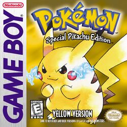 Box artwork for Pokémon Yellow.