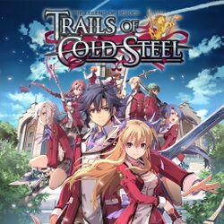 Box artwork for The Legend of Heroes: Trails of Cold Steel.