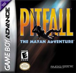 Box artwork for Pitfall: The Mayan Adventure.