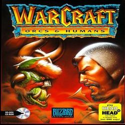 Box artwork for Warcraft: Orcs & Humans.