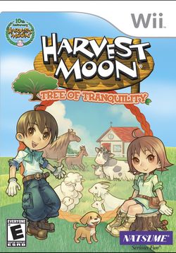 Box artwork for Harvest Moon: Tree of Tranquility.