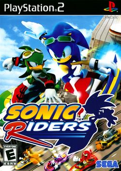 Box artwork for Sonic Riders.