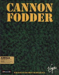 Box artwork for Cannon Fodder.
