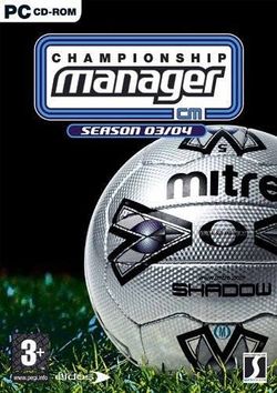 Box artwork for Championship Manager 03/04.