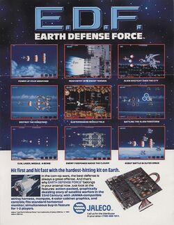 Box artwork for Earth Defense Force.