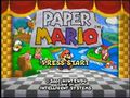 Paper Mario title screen.