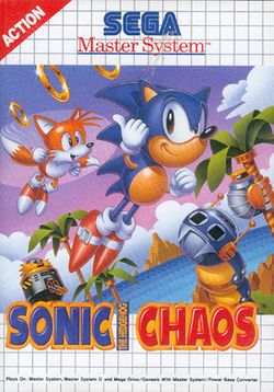 Box artwork for Sonic Chaos.