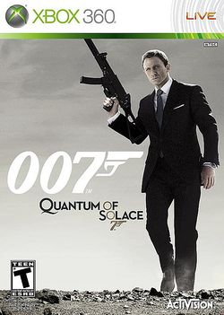 Box artwork for James Bond 007: Quantum of Solace.