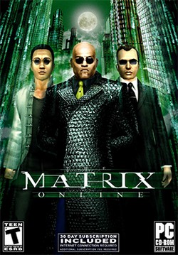 Box artwork for The Matrix Online.