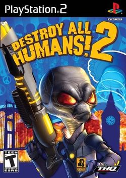 Box artwork for Destroy All Humans! 2.
