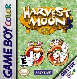 Box artwork for Harvest Moon 3 GBC.