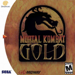 Box artwork for Mortal Kombat Gold.