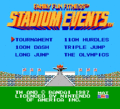 Stadium Events title screen