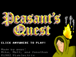 Box artwork for Peasant's Quest.