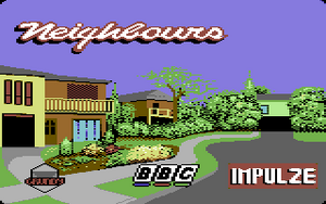 Neighbours title screen (Commodore 64).png