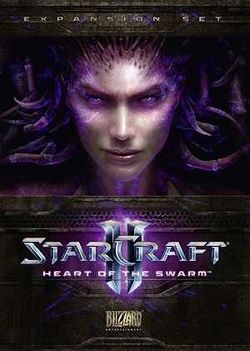 Box artwork for StarCraft II: Heart of the Swarm.