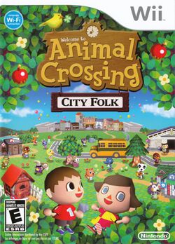 Box artwork for Animal Crossing: City Folk.