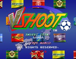 Box artwork for J-League Soccer V-Shoot.
