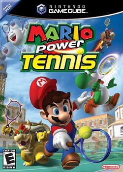Box artwork for Mario Power Tennis.