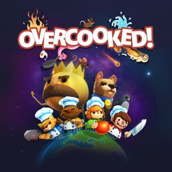 Box artwork for Overcooked!.