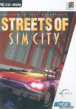 Box artwork for Streets of SimCity.