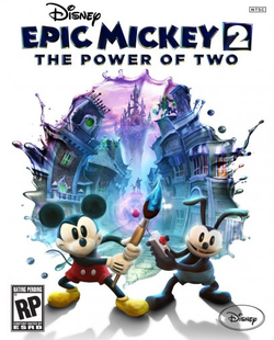 Box artwork for Epic Mickey 2: The Power of Two.