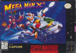 Box artwork for Mega Man X2.