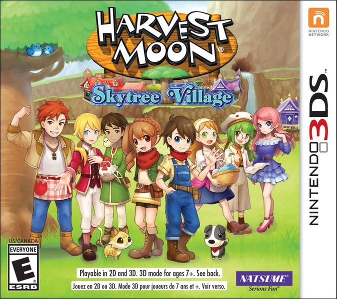 File:Harvest Moon- Skytree Village 3DS box art.jpg