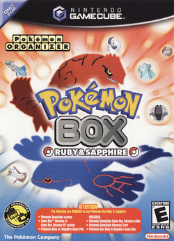 Box artwork for Pokémon Box: Ruby & Sapphire.
