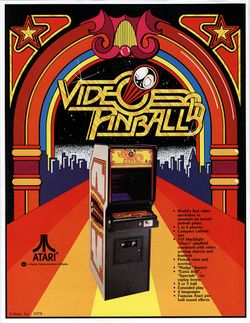 Box artwork for Video Pinball.