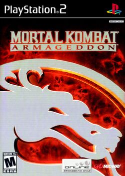 Box artwork for Mortal Kombat: Armageddon.