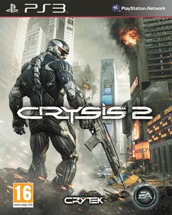Box artwork for Crysis 2.