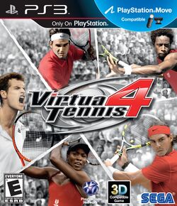 Box artwork for Virtua Tennis 4.