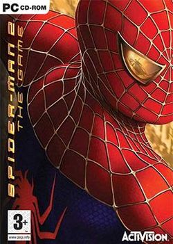 Box artwork for Spider-Man 2: The Game.