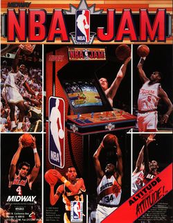 Box artwork for NBA Jam.