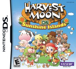 Box artwork for Harvest Moon DS: Sunshine Islands.