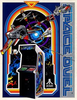 Box artwork for Space Duel.