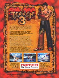 Box artwork for Tekken 3.